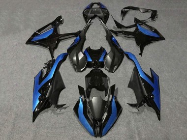 2019-2022 Black Metallic Blue BMW S1000RR Motorcycle Fairings