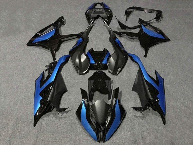 2019-2022 Black Metallic Blue BMW S1000RR Motorcycle Fairings