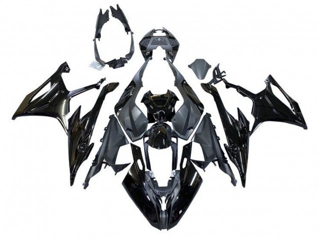 2019-2022 Glossy Black Matte Black BMW S1000RR Motorcycle Fairings