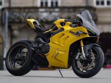 2022-2024 Yellow Black Ducati Panigale V4 V4S Motorcycle Fairings