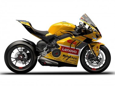 2022-2024 Yellow Red Lenovo Ducati Panigale V4 V4S Motorcycle Fairings