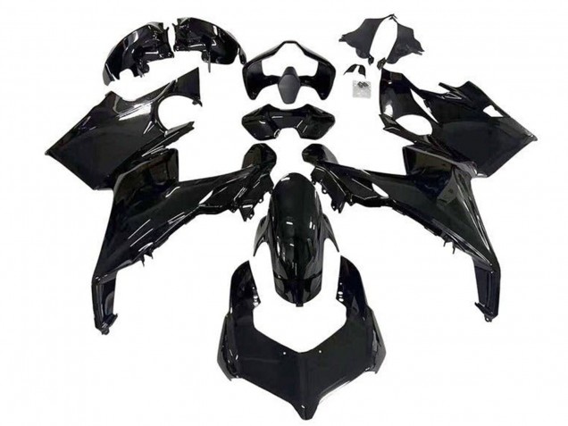 2018-2019 Glossy Black Ducati Panigale V4 V4S Motorcycle Fairings