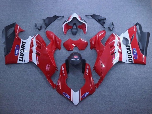 2020-2021 White Red Matte Black Tim Ducati Panigale V4 V4S Motorcycle Fairings