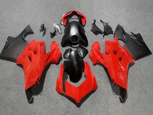 2020-2021 Red Matte Black Ducati Panigale V4 V4S Motorcycle Fairings