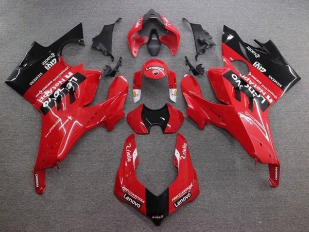 2020-2021 Red Glossy Black Lenovo Ducati Panigale V4 V4S Motorcycle Fairings
