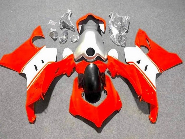 2020-2021 Silver White Red Ducati Panigale V4 V4S Motorcycle Fairings