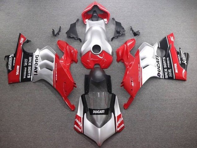 2020-2021 Silver Red Glossy Black Ducati Panigale V4 V4S Motorcycle Fairings