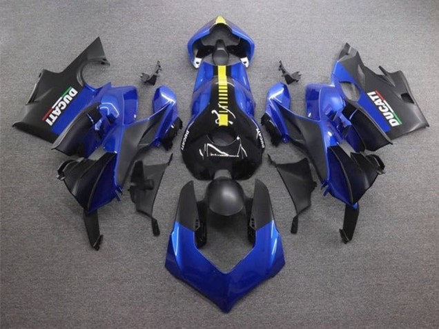 2020-2021 Blue Yellow Matte Black Ducati Panigale V4 V4S Motorcycle Fairings