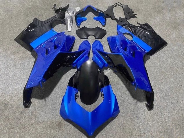 2020-2021 Blue Glossy Black Ducati Panigale V4 V4S Motorcycle Fairings