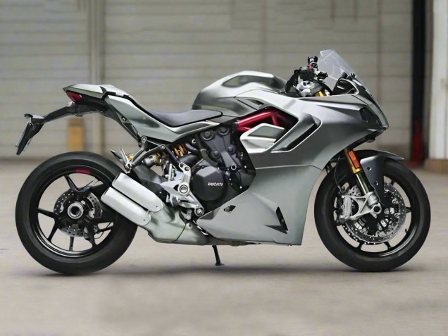 2021-2024 Silver Ducati Supersport 950/950S Motorcycle Fairings