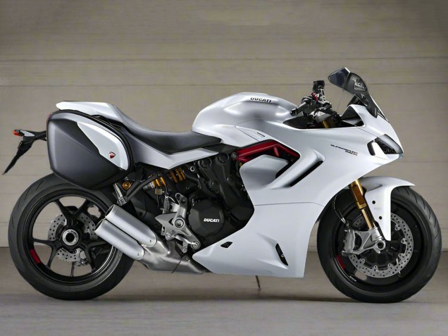 2021-2024 Pearl White Ducati Supersport 950/950S Motorcycle Fairings