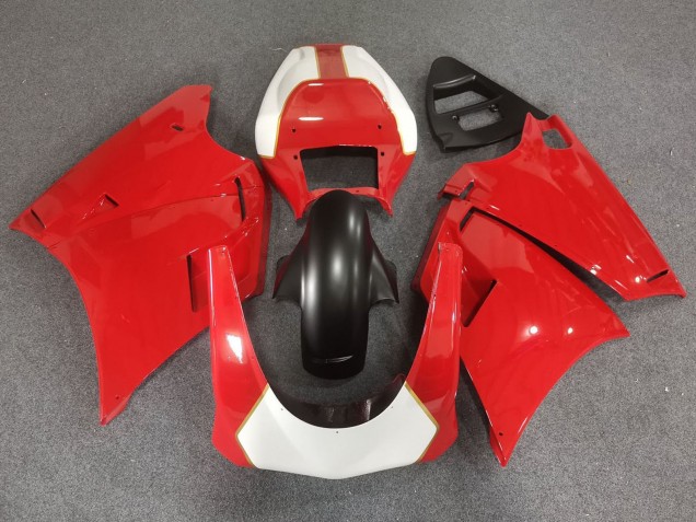 1993-2005 White Red Gold Matte Black Race Fairings Ducati 748/916/996/998 Motorcycle Fairings