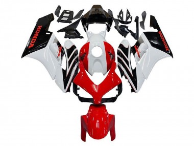 2004-2005 White Red Glossy Black Stripe Honda CBR1000RR Motorcycle Fairing