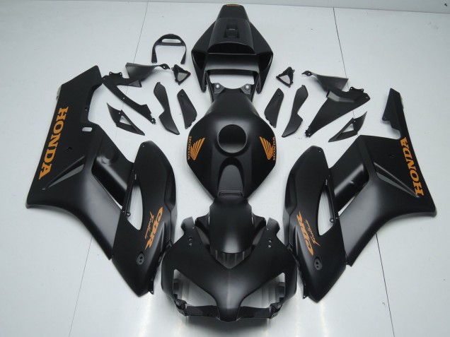 2004-2005 Matte Black Orange Decals Honda CBR1000RR Motorcycle Fairings