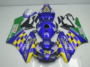 2004-2005 Blue Yellow Green MoviStar Honda CBR1000RR Motorcycle Fairings