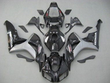 2006-2007 Silver Glossy Black Honda CBR1000RR Motorcycle Fairing