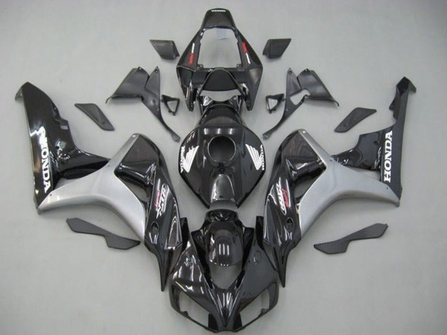 2006-2007 Silver Glossy Black Honda CBR1000RR Motorcycle Fairing