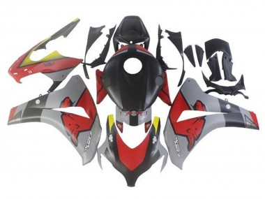 2008-2011 Nardo Grey Black Red Bull Honda CBR1000RR Motorcycle Fairings