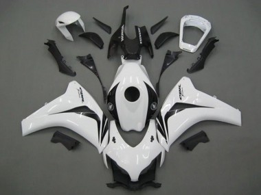 2008-2011 White Glossy Black Honda CBR1000RR Motorcycle Fairing