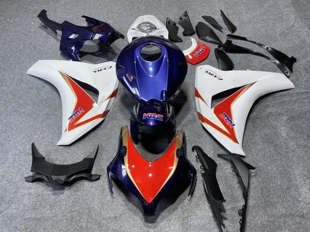 2008-2011 White Red Dark Blue Gold HRC Honda CBR1000RR Motorcycle Fairings