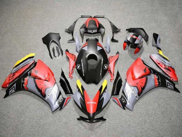 2012-2016 Red Yellow Grey Matte Black Red Bull Honda CBR1000RR Motorcycle Fairings