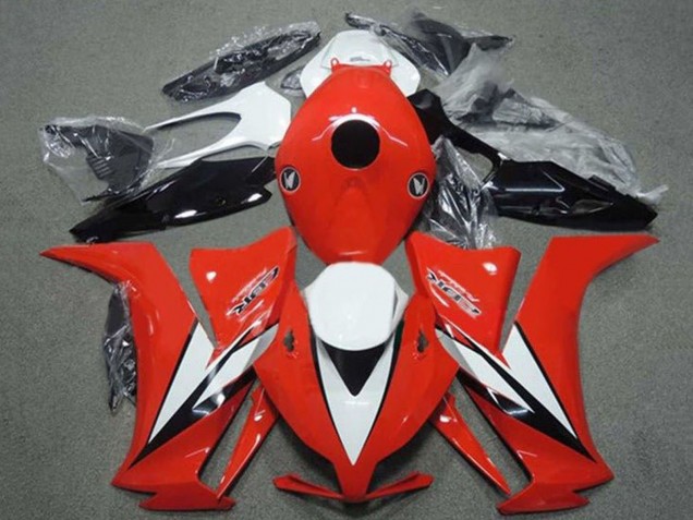 2012-2016 White Red Glossy Black Stripe Honda CBR1000RR Motorcycle Fairings