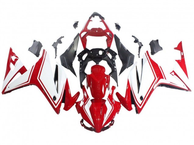 2016-2018 White Red Honda CBR500R Motorcycle Fairings