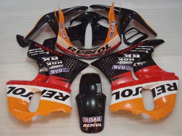 1996-1997 Orange White Red Glossy Black Repsol Honda CBR900RR 893 Motorcycle Fairings