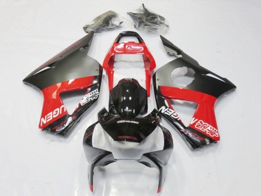 2002-2003 Grey Red Glossy Black Mugen Honda CBR900RR 954 Motorcycle Fairings
