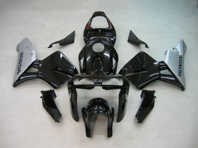 2005-2006 Black Silver Honda CBR600RR Motorcycle Fairings