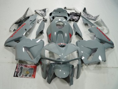 2005-2006 Nardo Grey Red Honda CBR600RR Motorcycle Fairings