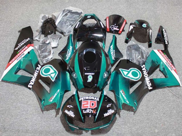 2013-2023 Teal Blue Glossy Black Petronas 20 Honda CBR600RR Motorcycle Fairings