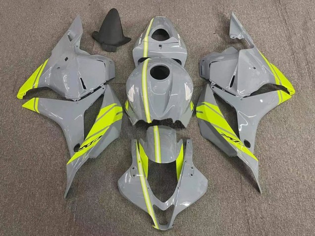 2007-2008 Nardo Grey Neon Yellow Honda CBR600RR Motorcycle Fairings