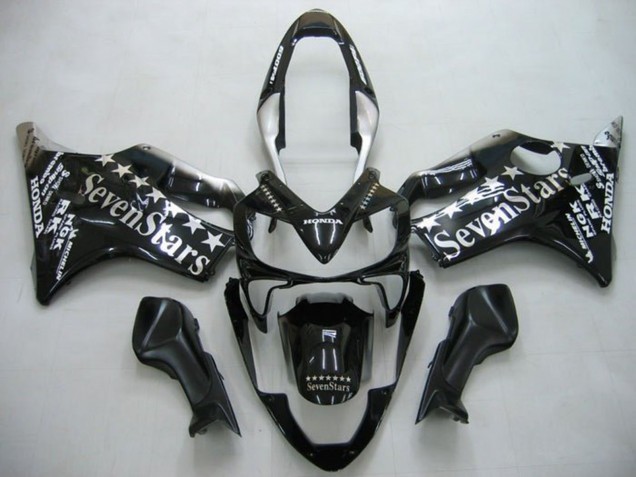 2004-2007 Glossy Black SevenStars Honda CBR600 F4i Motorcycle Fairings