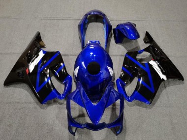 2004-2007 Blue Glossy Black Honda CBR600 F4i Motorcycle Fairings