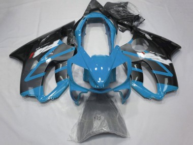 2004-2007 Light Blue Grey Glossy Black Honda CBR600 F4i Motorcycle Fairings
