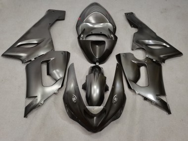 2005-2006 Liquid Silver Kawasaki ZX6R Motorcycle Fairings
