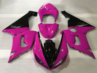 2005-2006 Pink Black Kawasaki ZX6R Motorcycle Fairings