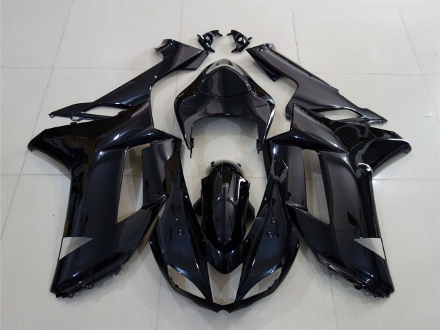 2007-2008 Glossy Black Kawasaki ZX6R Motorcycle Fairing