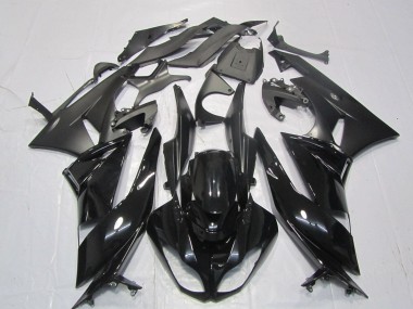 2007-2008 Gossy Black Matte Black Kawasaki ZX6R Motorcycle Fairings