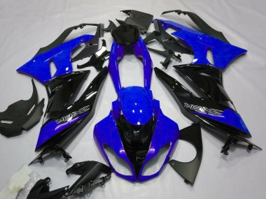 2007-2008 Blue Black White Kawasaki ZX6R Motorcycle Fairings