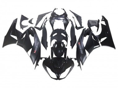 2009-2012 Glossy Black Matte Black Kawasaki ZX6R Motorcycle Fairing Kits