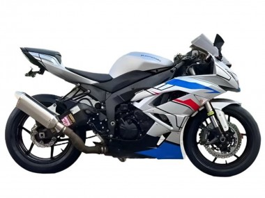 2009-2012 White Blue Red Black Kawasaki ZX6R Motorcycle Fairings