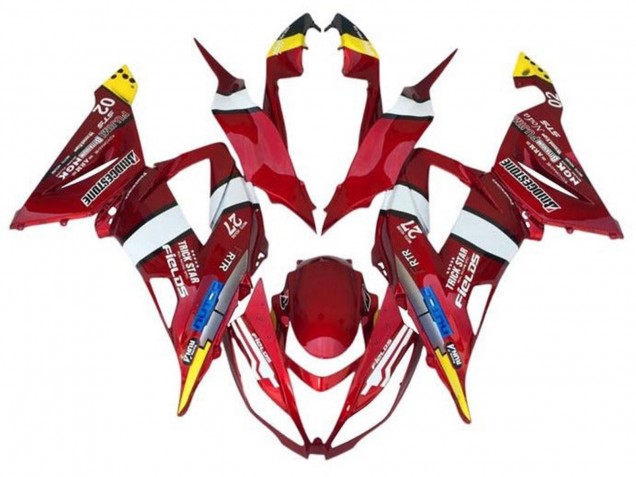 2013-2018 Red Yellow White Blue Kawasaki ZX6R Motorcycle Fairings