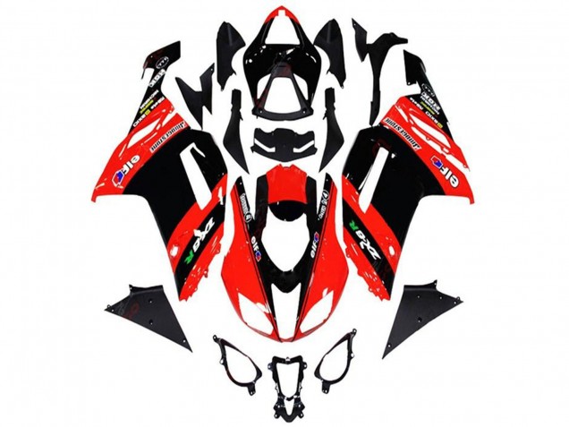 2013-2018 Red Black Elf Kawasaki ZX6R Motorcycle Fairings