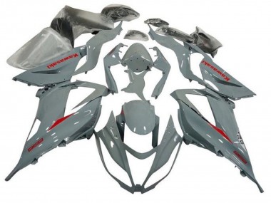 2013-2018 Nardo Grey Red Kawasaki ZX6R Motorcycle Fairing