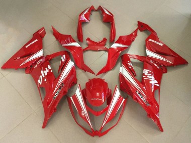 2013-2018 Red White Kawasaki ZX6R Motorcycle Fairings