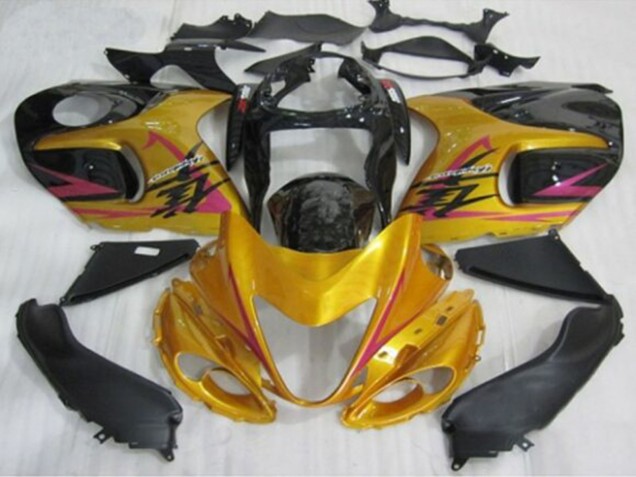 1996-2007 Gold Black Pink Suzuki GSXR 1300 Hayabusa Motorcycle Fairings