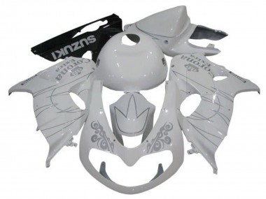 1998-2003 White Silver Corona Suzuki TL1000R Motorcycle Fairings