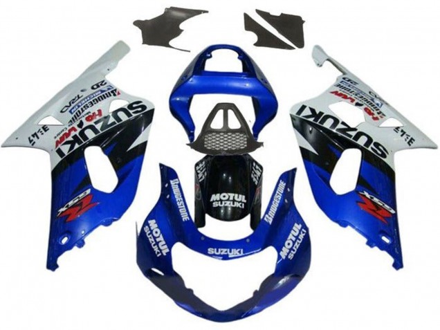 2000-2002 White Red Blue Black Red Suzuki GSXR1000 Motorcycle Fairings